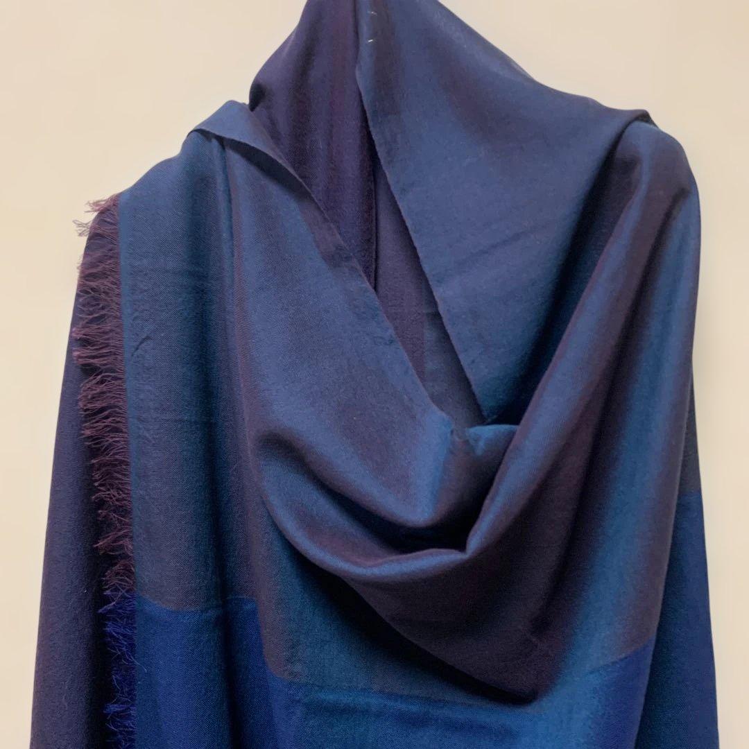 石見銀山　群言堂　新作　玉虫色　大判ストール