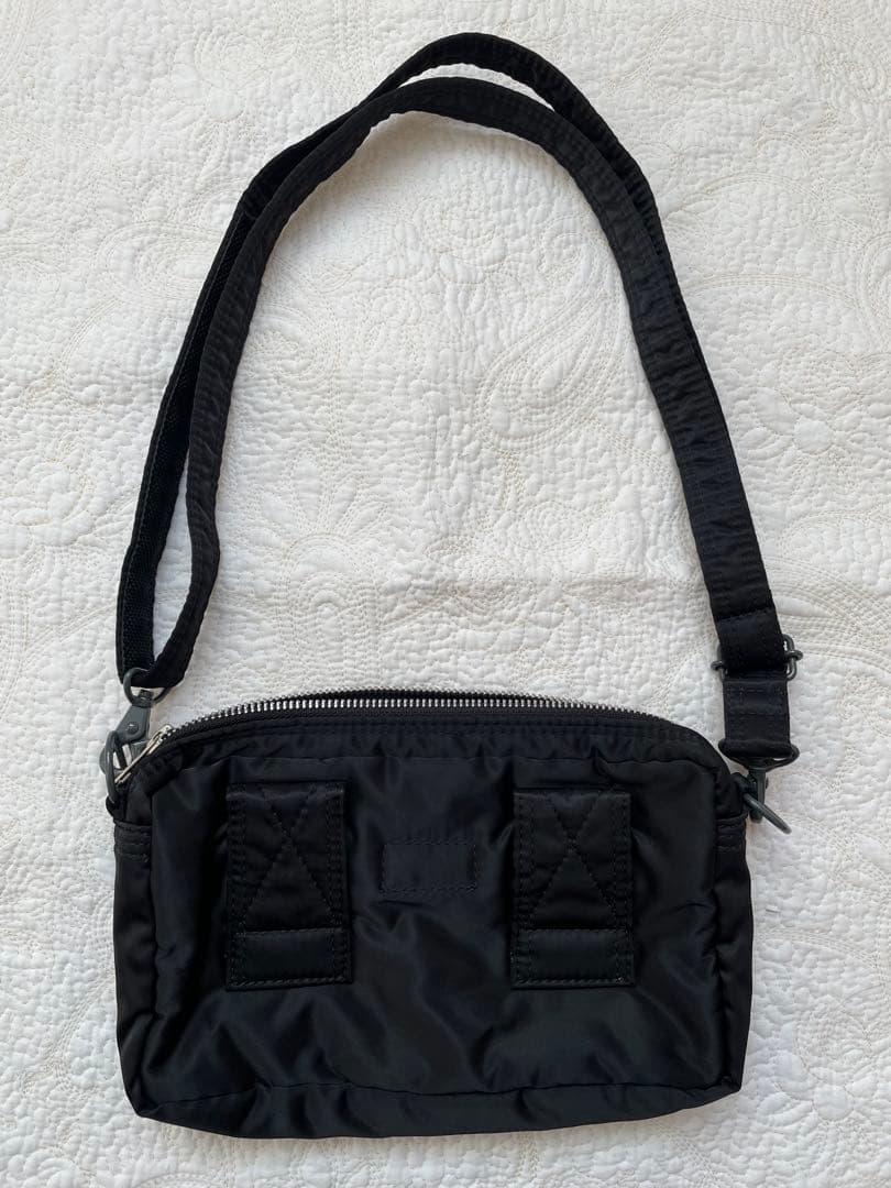 ポーター　PORTER ブラックナイロンショルダーバッグ