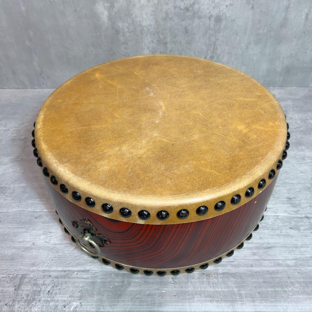 和太鼓 平太鼓 和楽器 民謡　お祭り　1.4尺　45センチ　ケース　台座