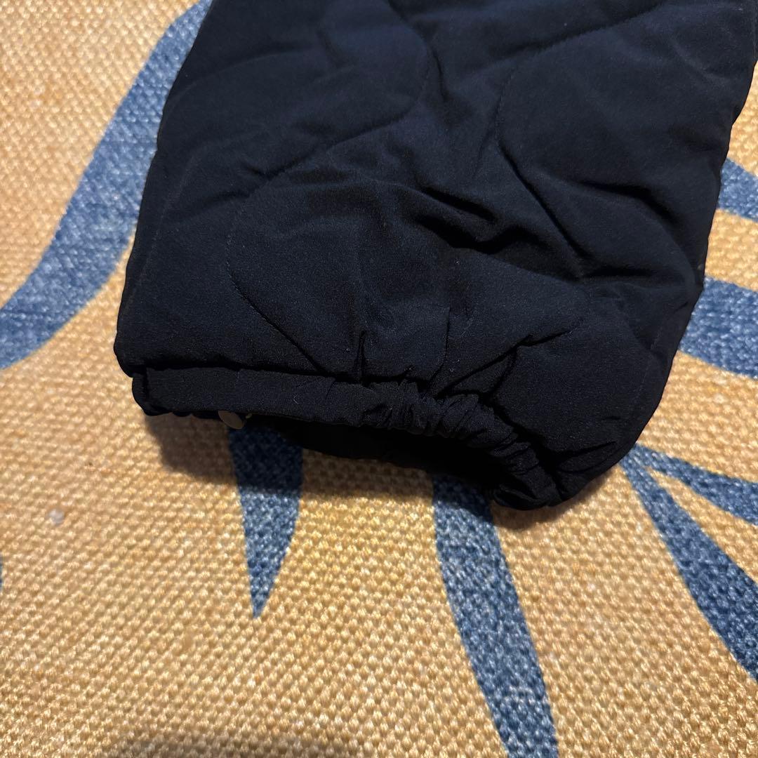 NO GOLF ブラックキルティングパンツXL