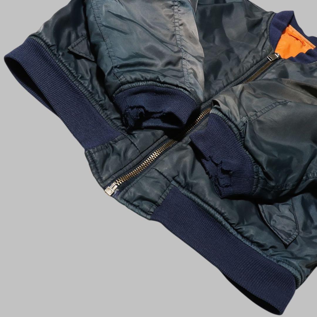 鬼フェード★90s★MA-1 フライトジャケット★短丈★グランジ ボロ★Y2K