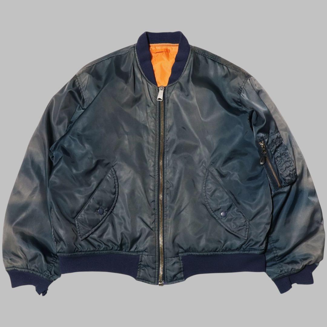 鬼フェード★90s★MA-1 フライトジャケット★短丈★グランジ ボロ★Y2K