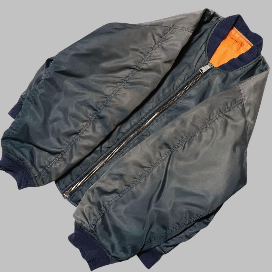 鬼フェード★90s★MA-1 フライトジャケット★短丈★グランジ ボロ★Y2K