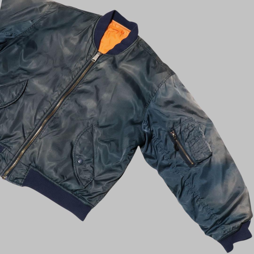 鬼フェード★90s★MA-1 フライトジャケット★短丈★グランジ ボロ★Y2K