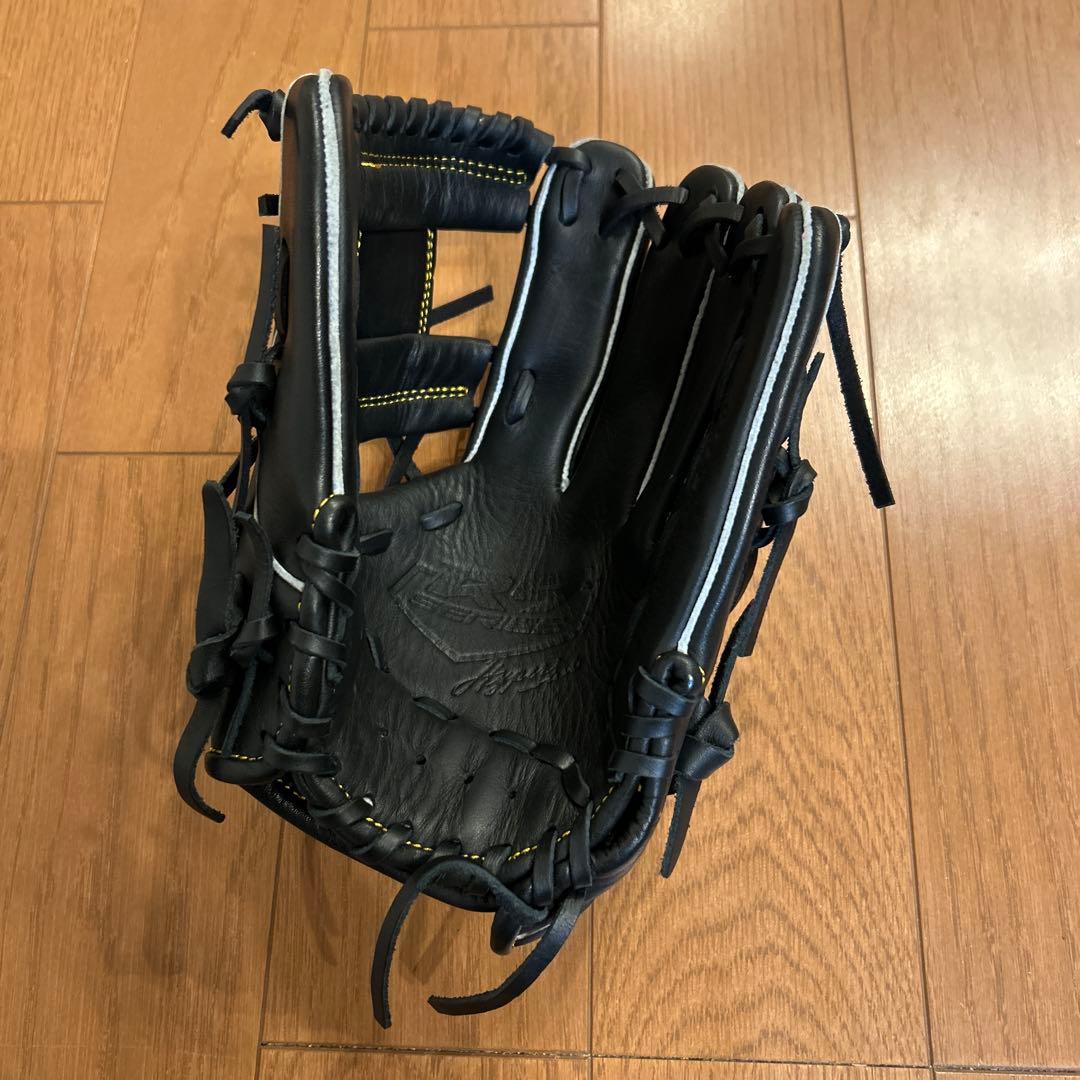 【新品未使用】【スチーム加工済】 Rawlings ジュニア用軟式グローブ 黒