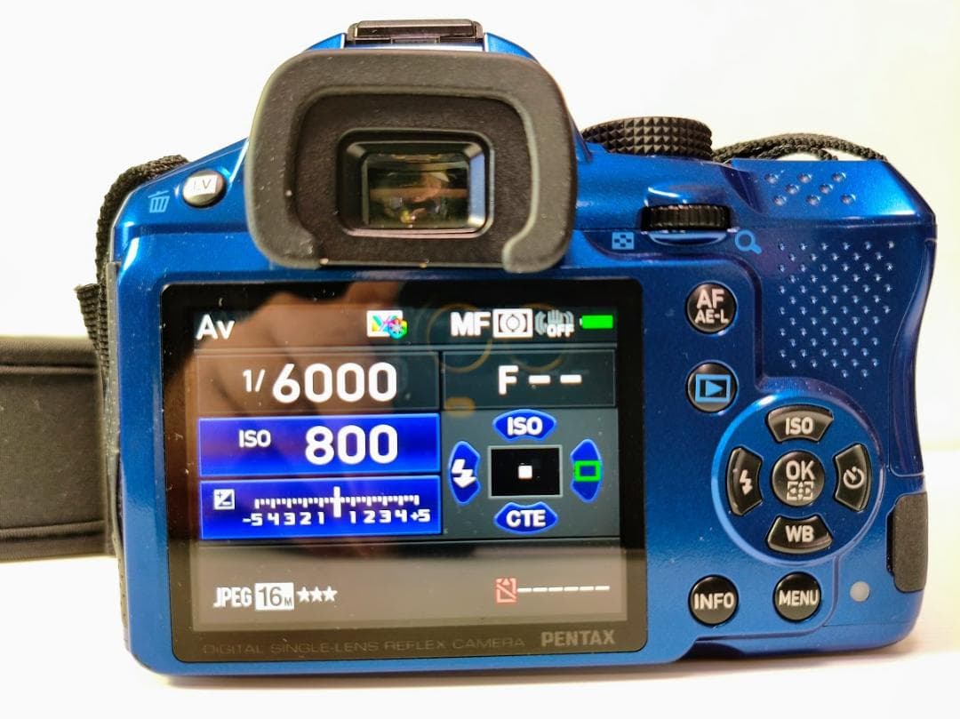 H2さん専用出品】【黒死病対策】【内臓電池交換】PENTAX K-30青 - メルカリ