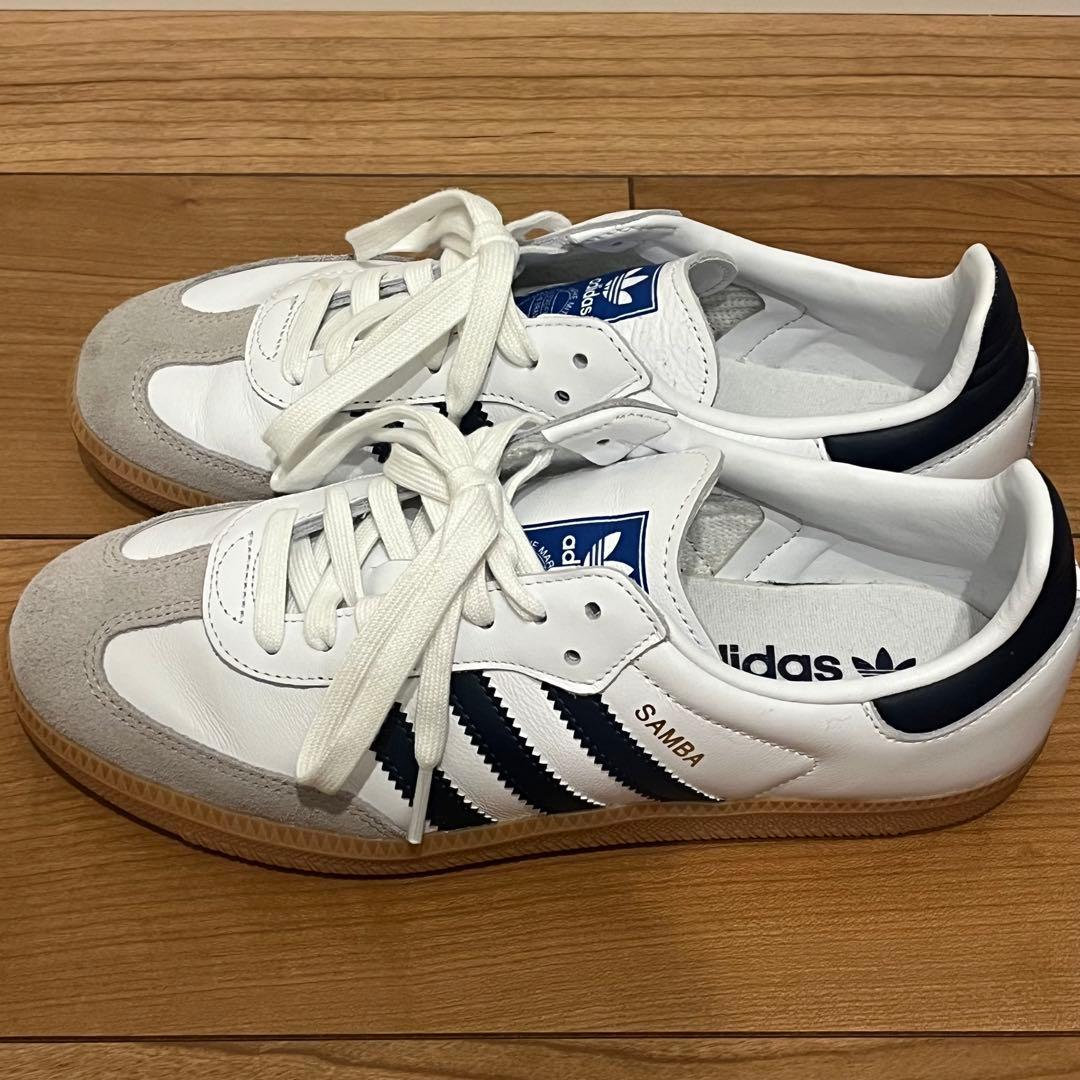 adidas Samba ホワイト/ネイビー SAMBA OG