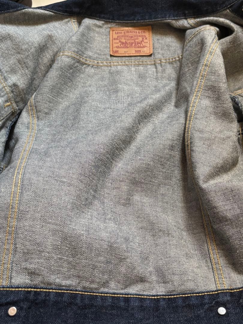 極美品　リーバイス　557 Gジャン　3rd 42 デニムジャケット　日本製