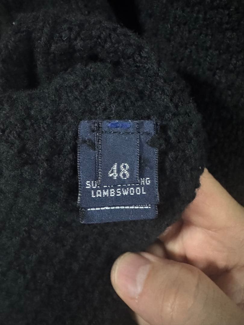 【美品】セール　ドルモア　タートルネック　ニット　ブラック　黒　48