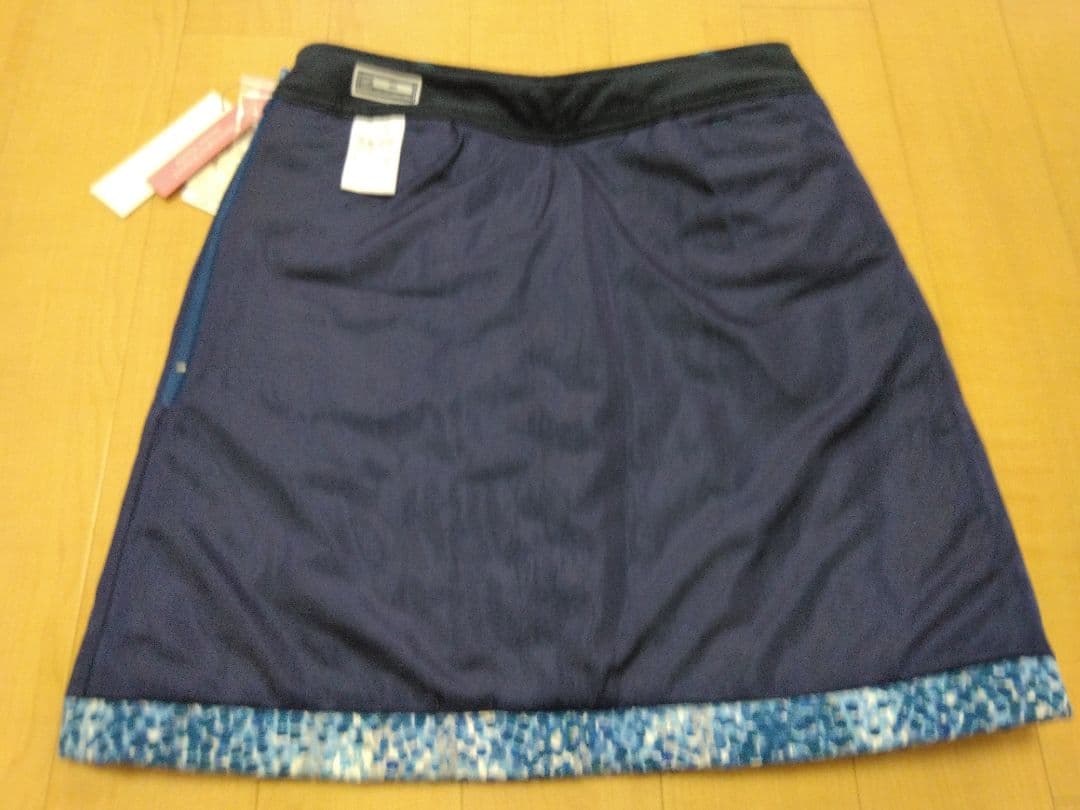 【新品】ZOY ゾーイ 中綿入り ブルー系柄模様 スカート サイズ36