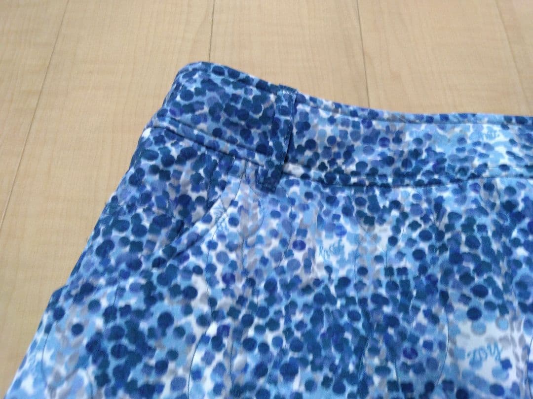 【新品】ZOY ゾーイ 中綿入り ブルー系柄模様 スカート サイズ36
