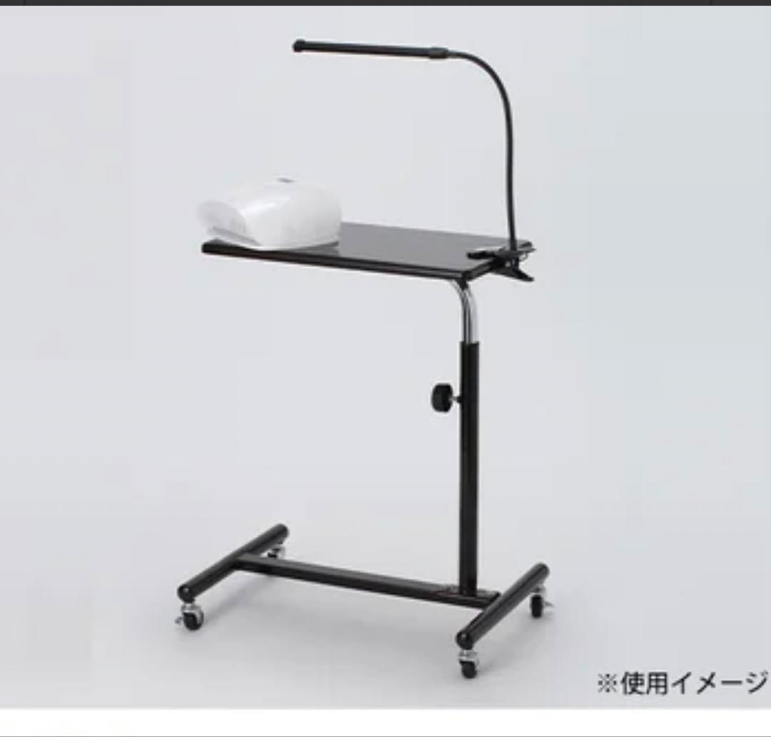 新品未使用⭐️エトゥベラシンプルテーブル 回転 昇降 ネイルサロン サイド