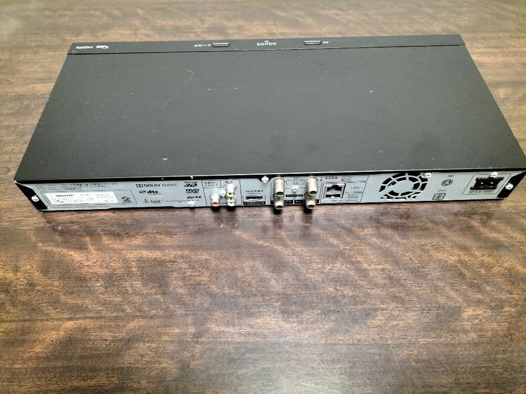 SHARP AQUOS ブルーレイレコーダー BD-NW520　新品リモコン付