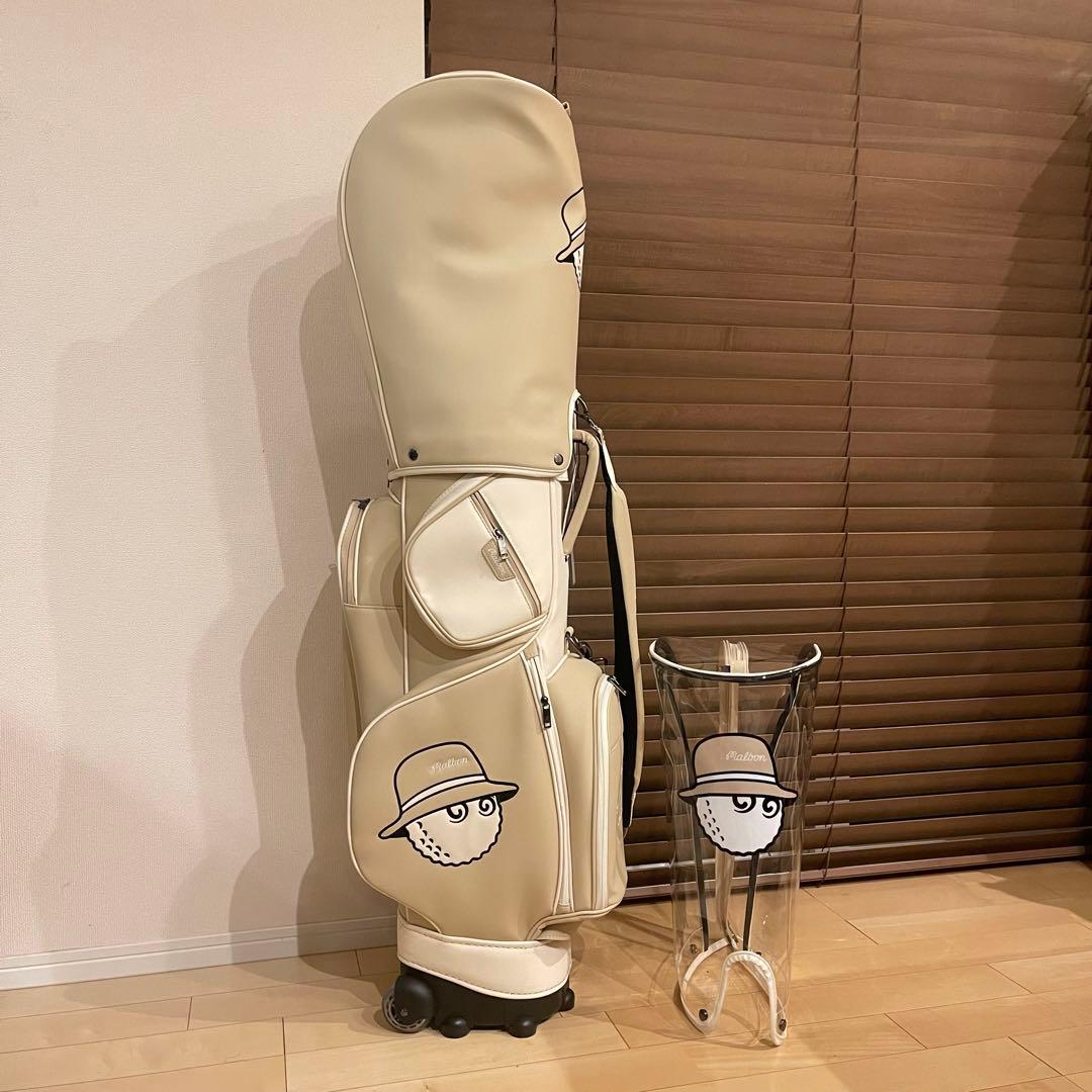 【即発送】MALBON マルボンゴルフ キャディバッグ ゴルフバッグ ベージュ