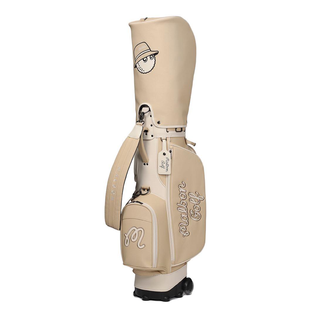 【即発送】MALBON マルボンゴルフ キャディバッグ ゴルフバッグ ベージュ