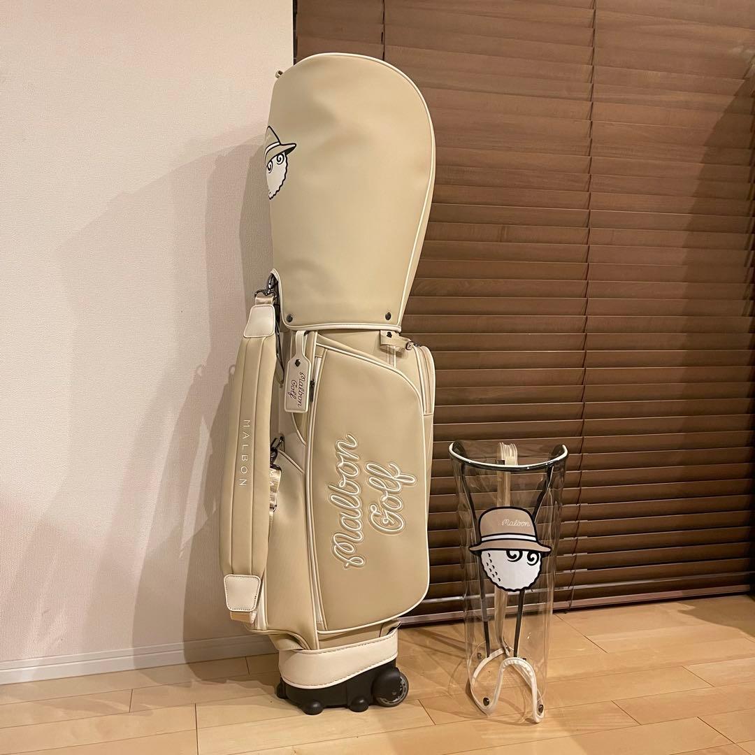 【即発送】MALBON マルボンゴルフ キャディバッグ ゴルフバッグ ベージュ