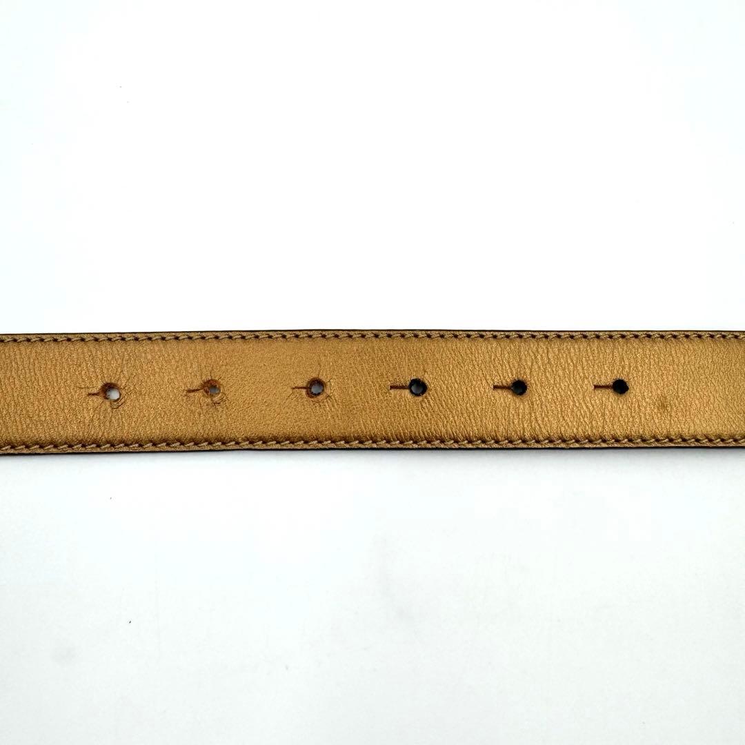 美品✨LOEWE ロエベ　ベルト　リバーシブル　アナグラム　本革　ゴールド　黒