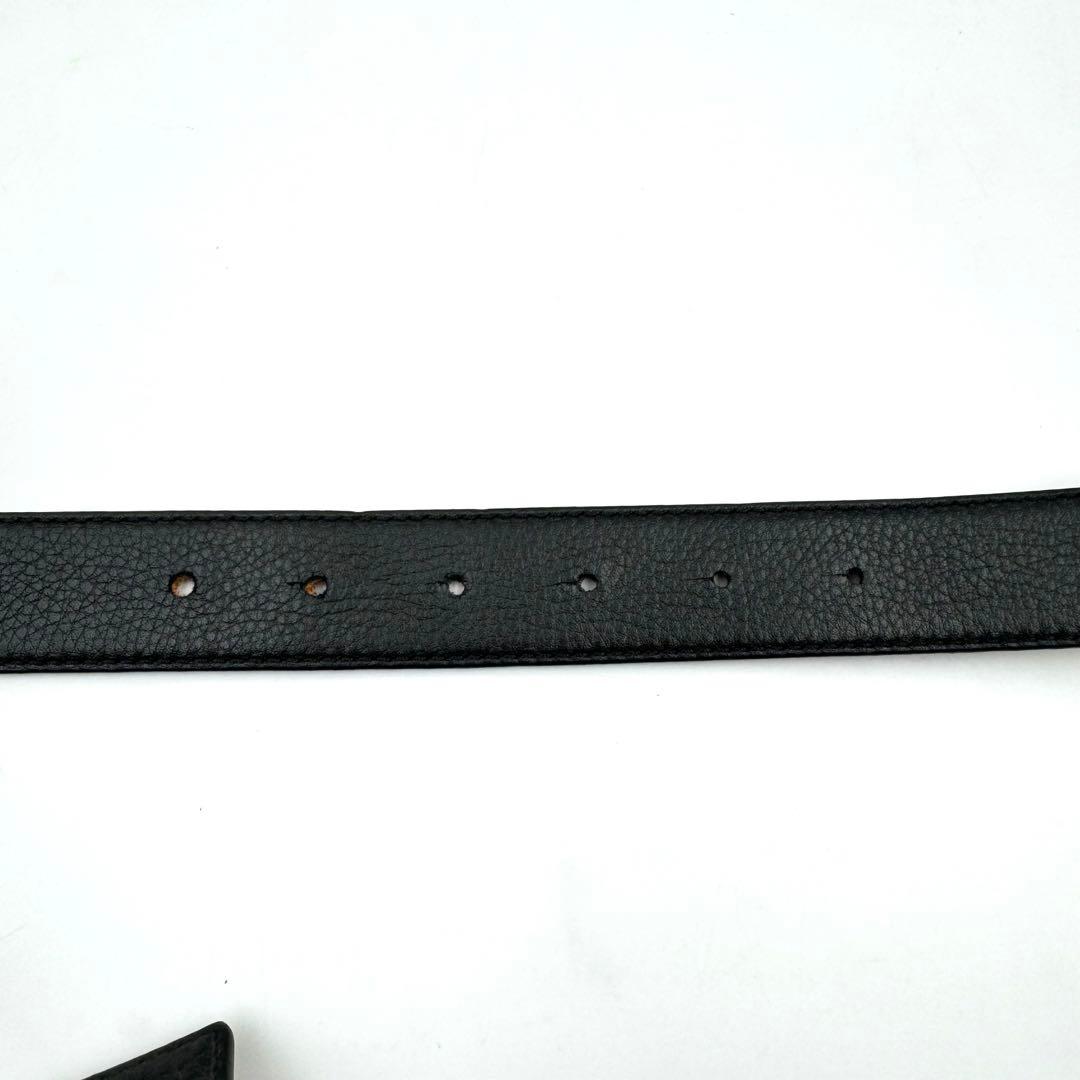 美品✨LOEWE ロエベ　ベルト　リバーシブル　アナグラム　本革　ゴールド　黒