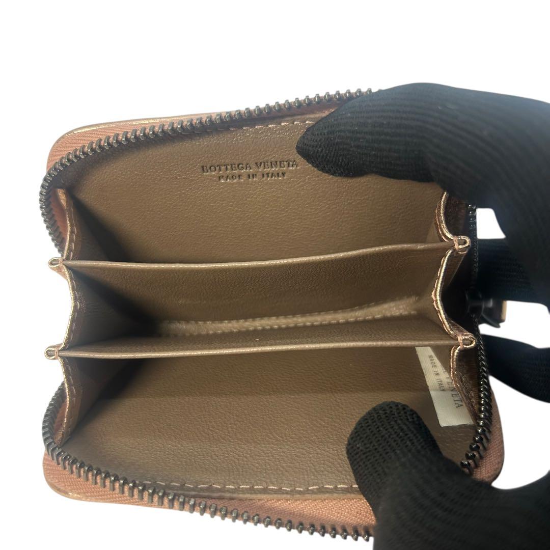 【極美品】ボッテガヴェネタ イントレチャート ケース ピンクゴールド 箱付