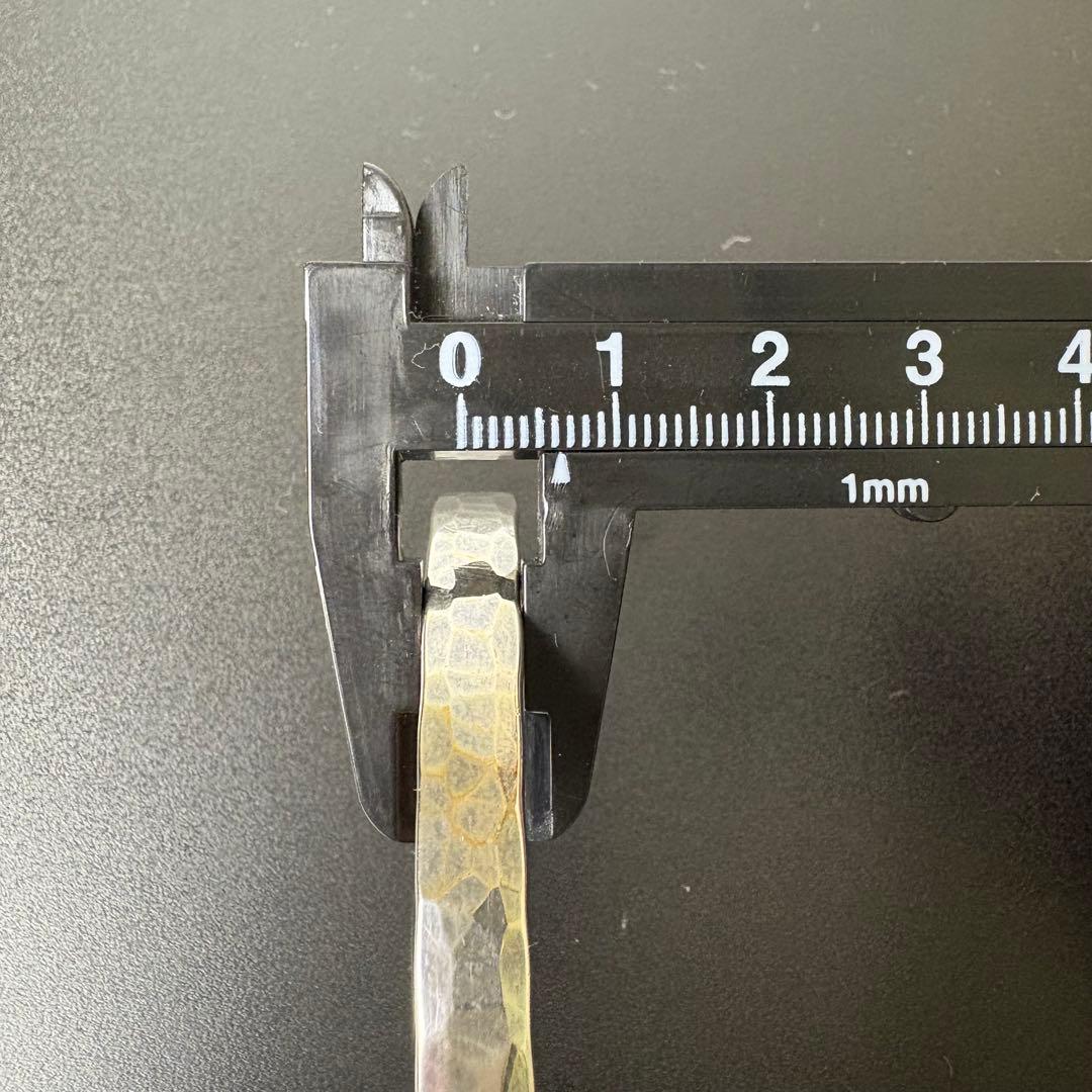 sterling silver スターリングシルバー　バングル　槌目