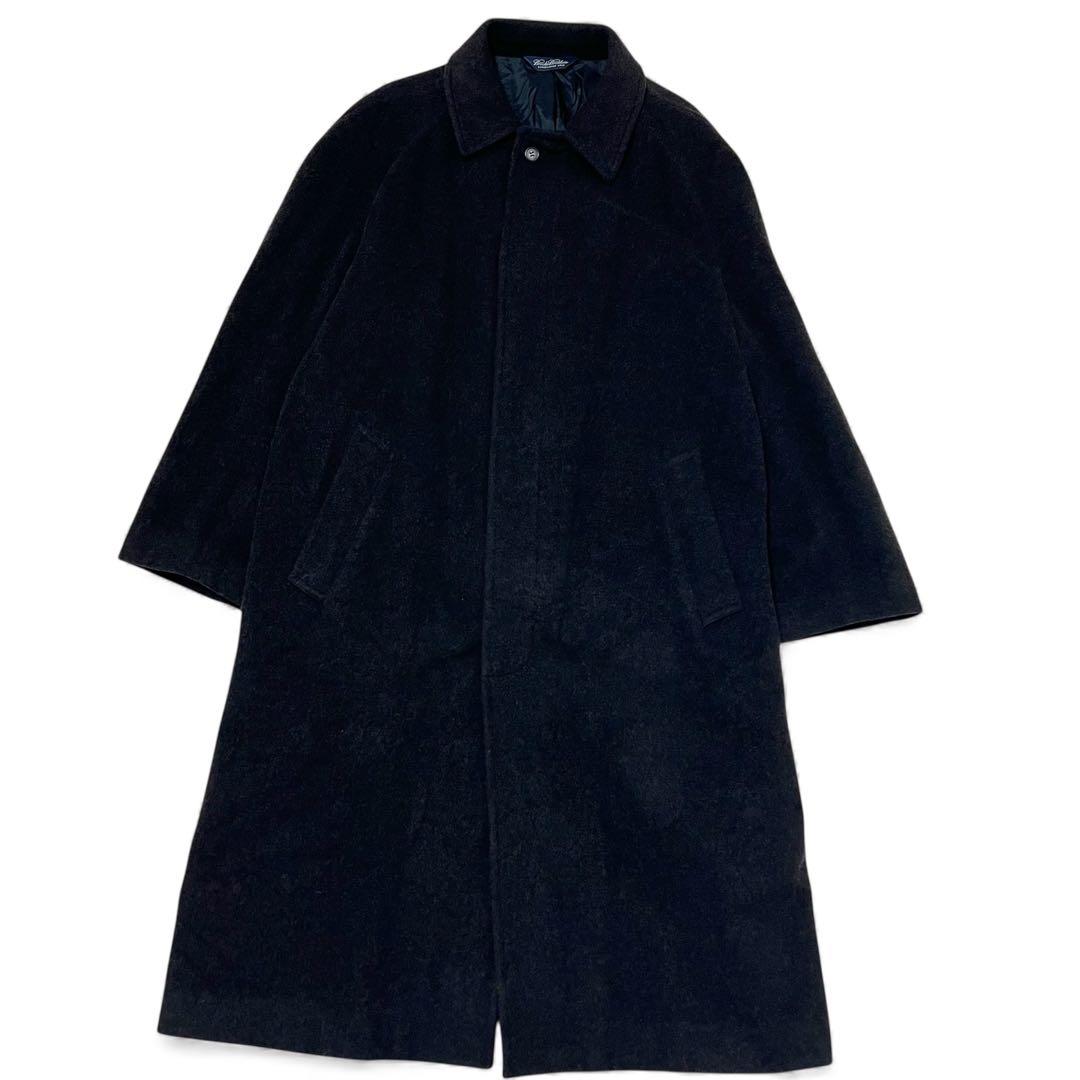 ブルックスブラザーズ✨️カシミヤ　マキシ丈　ロング　比翼　ステンカラーコート　希少