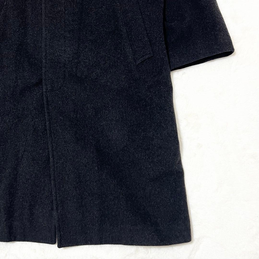 ブルックスブラザーズ✨️カシミヤ　マキシ丈　ロング　比翼　ステンカラーコート　希少