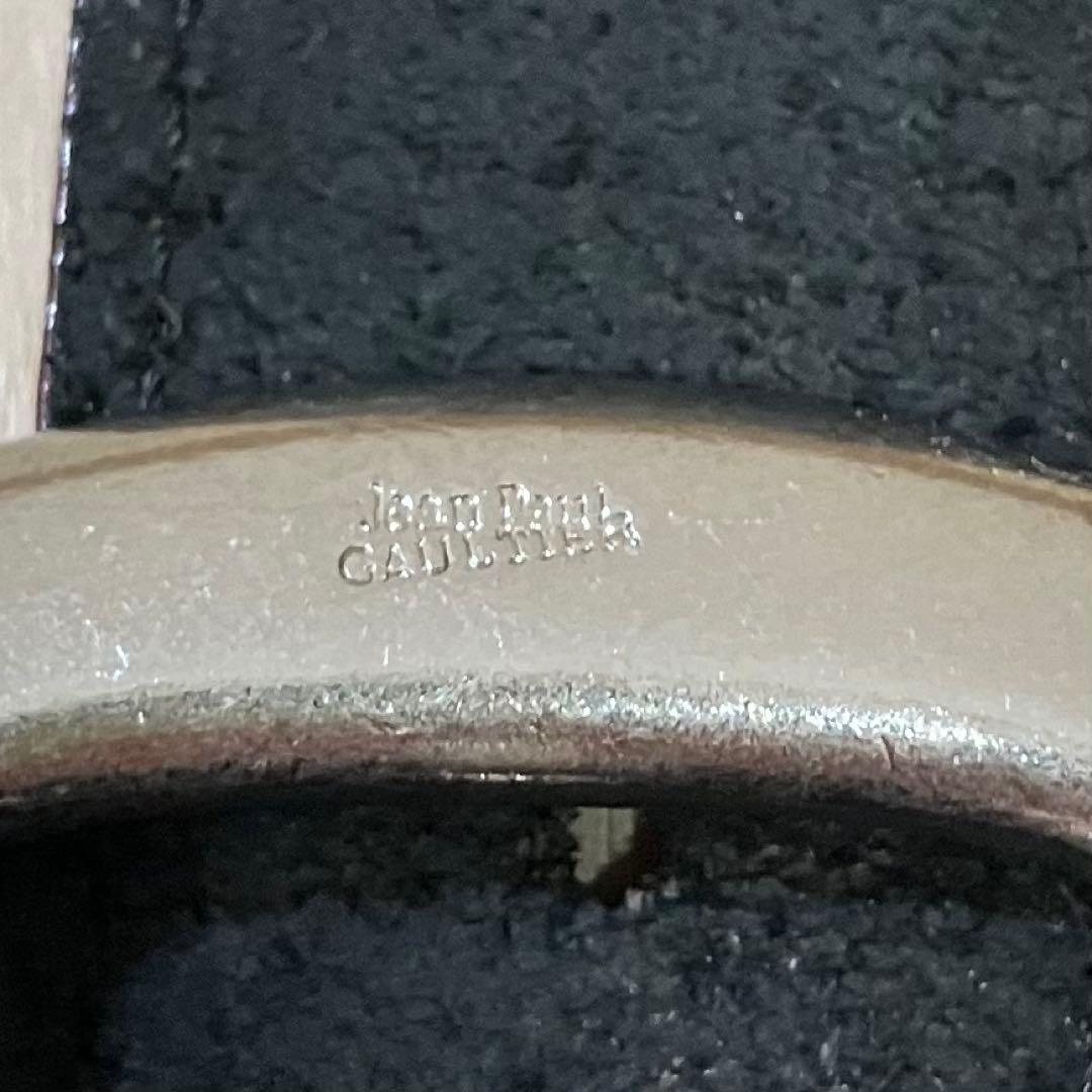 ✨美品✨ジャンポールゴルチエ レザー ベルト 黒×赤 ロゴ型押し ヴィンテージ