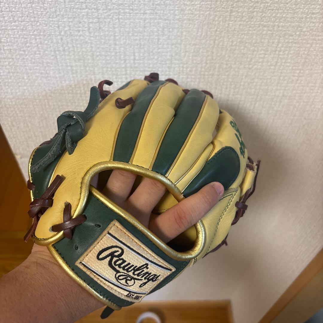 Rawlings 軟式グローブ プロモデル ベージュと緑