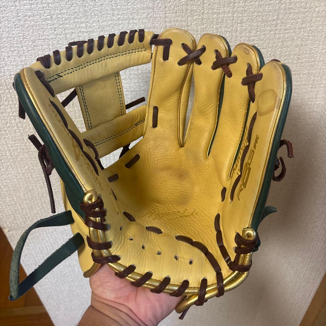 Rawlings 軟式グローブ プロモデル ベージュと緑