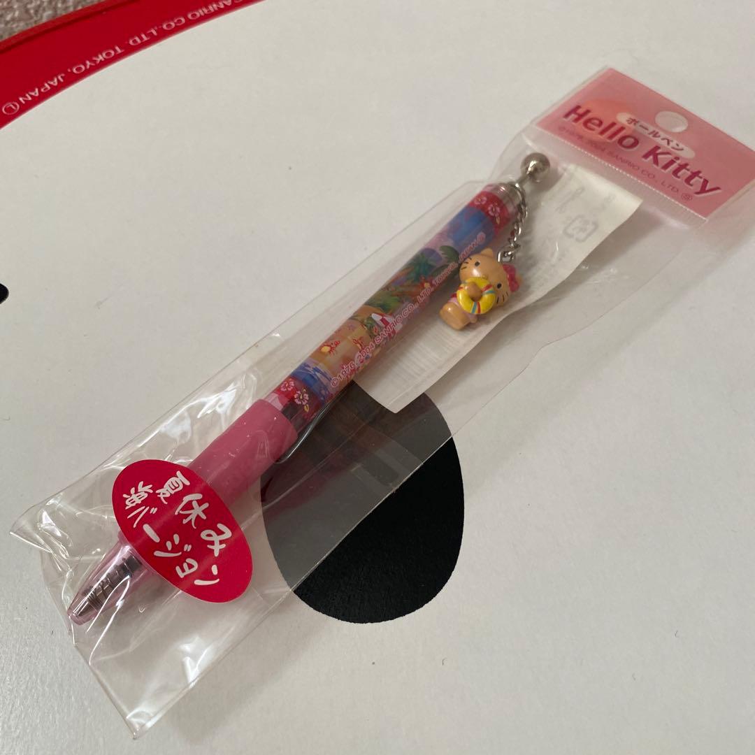 日焼けキティ　浮き輪　ボールペン