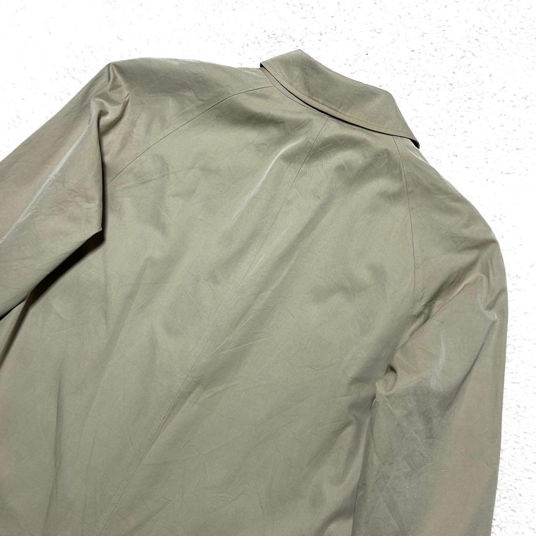 バーバリー イングランド製 バルマカーン ステンカラーコート ノバチェック L