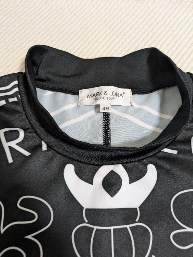 マークアンドロナ　モックネックシャツ　メンズ