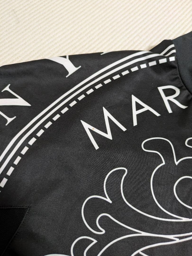 マークアンドロナ　モックネックシャツ　メンズ