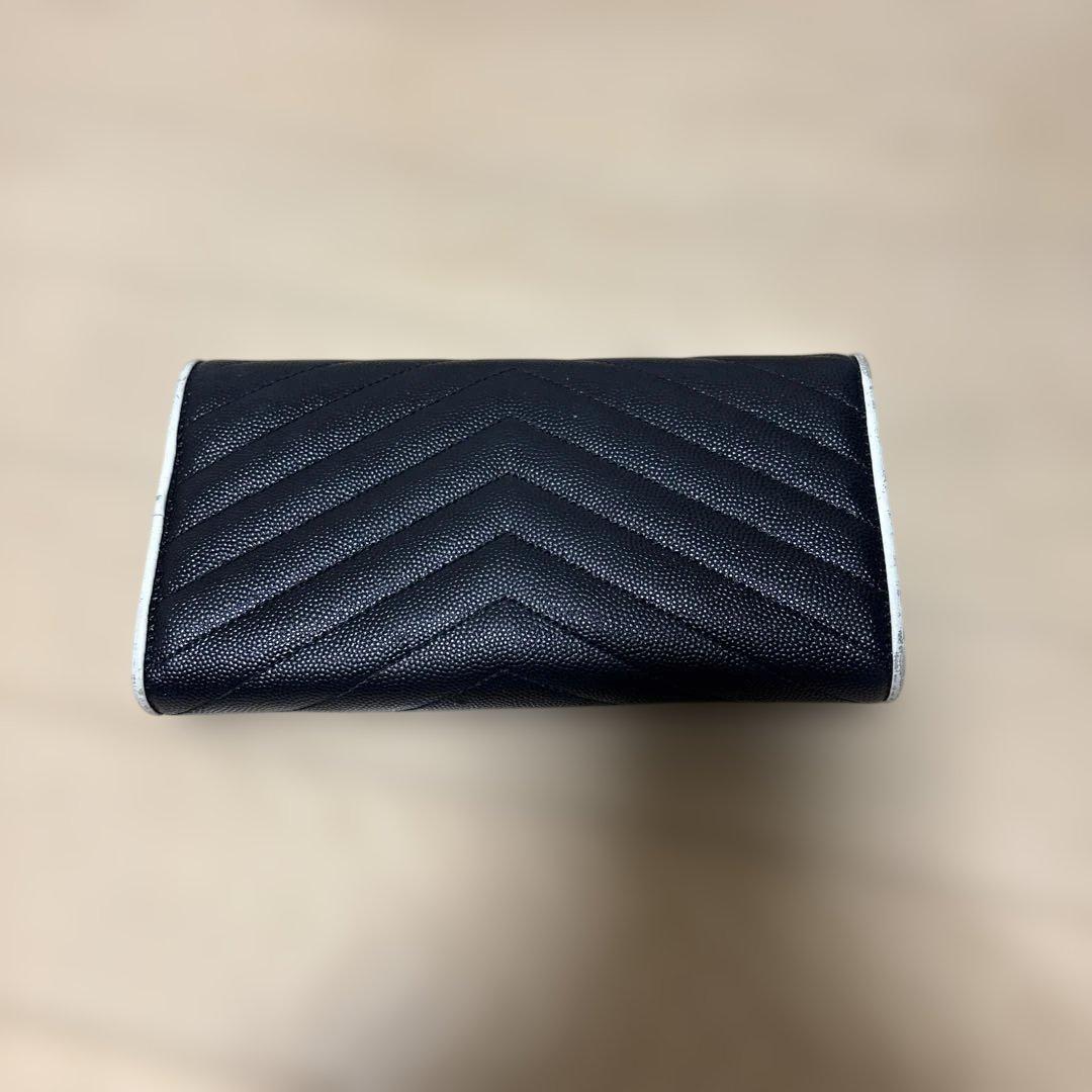YSL イブサンローラン　ブラック 長財布