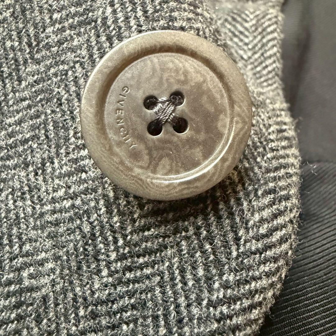 【高年式美品】ジバンシー　ノーカラーコート ヘリンボーン 13aw リカルド期