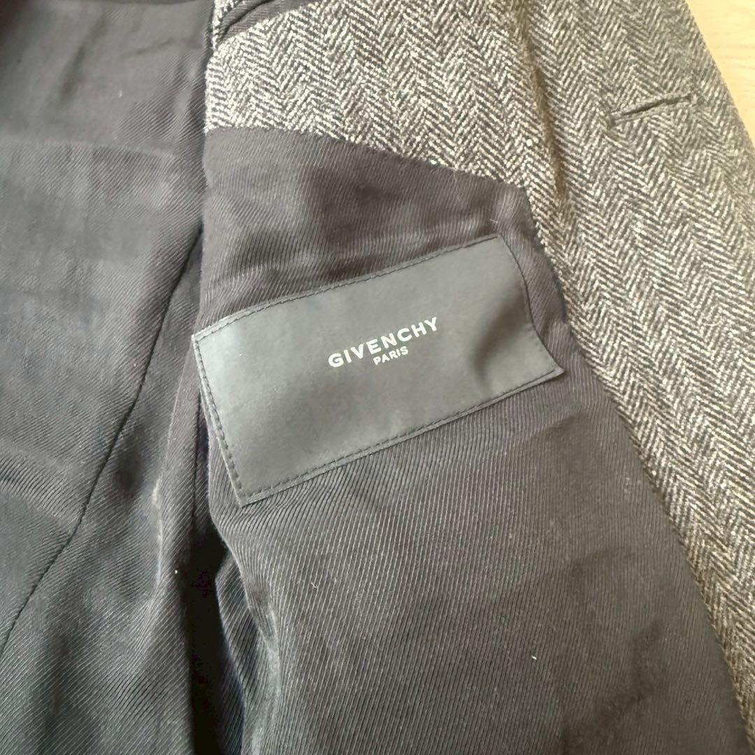 【高年式美品】ジバンシー　ノーカラーコート ヘリンボーン 13aw リカルド期