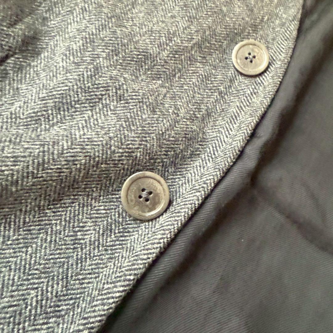 【高年式美品】ジバンシー　ノーカラーコート ヘリンボーン 13aw リカルド期