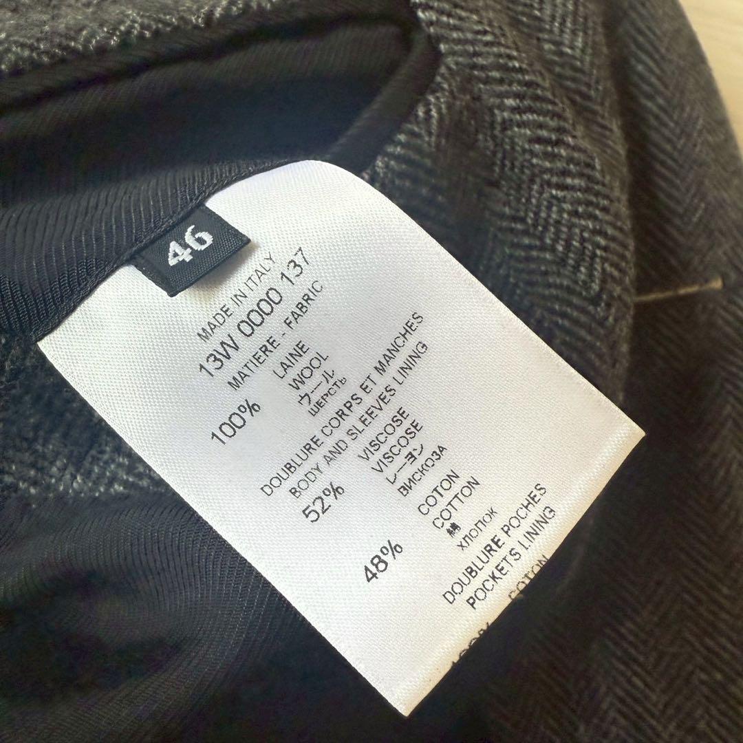 【高年式美品】ジバンシー　ノーカラーコート ヘリンボーン 13aw リカルド期