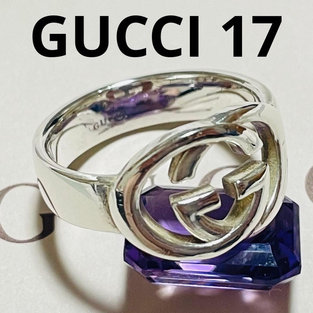 GUCCIリング 17号 インターロッキング ダブルG シルバー925