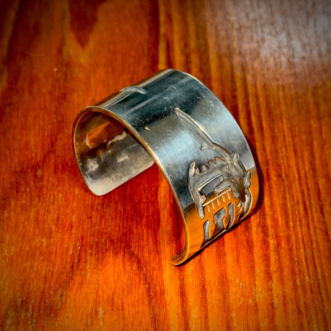 Hopi バングル ビンテージ インディアンジュエリー ナバホ ホピ族