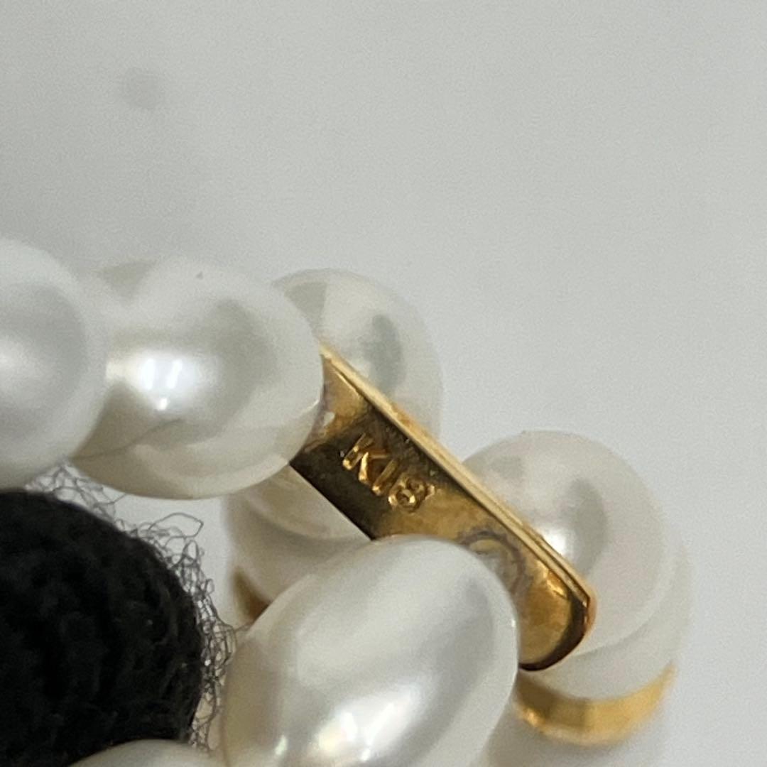 m*k様 パールと金の二重ブレスレット k18/SV