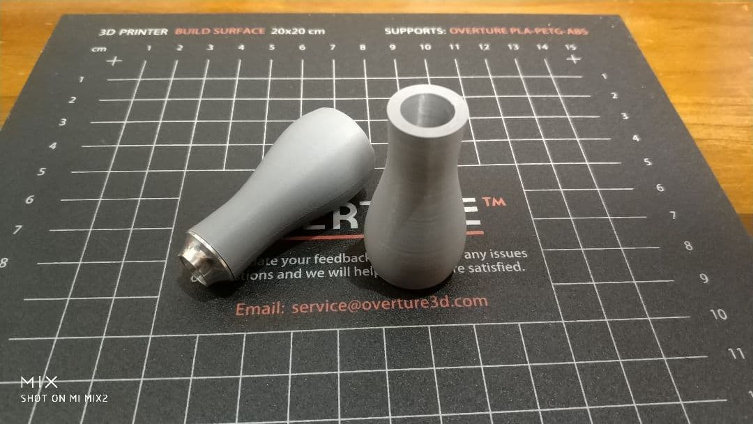 newカラー マットグレー ハンドメイドノブ タイプJ3 2個1セット