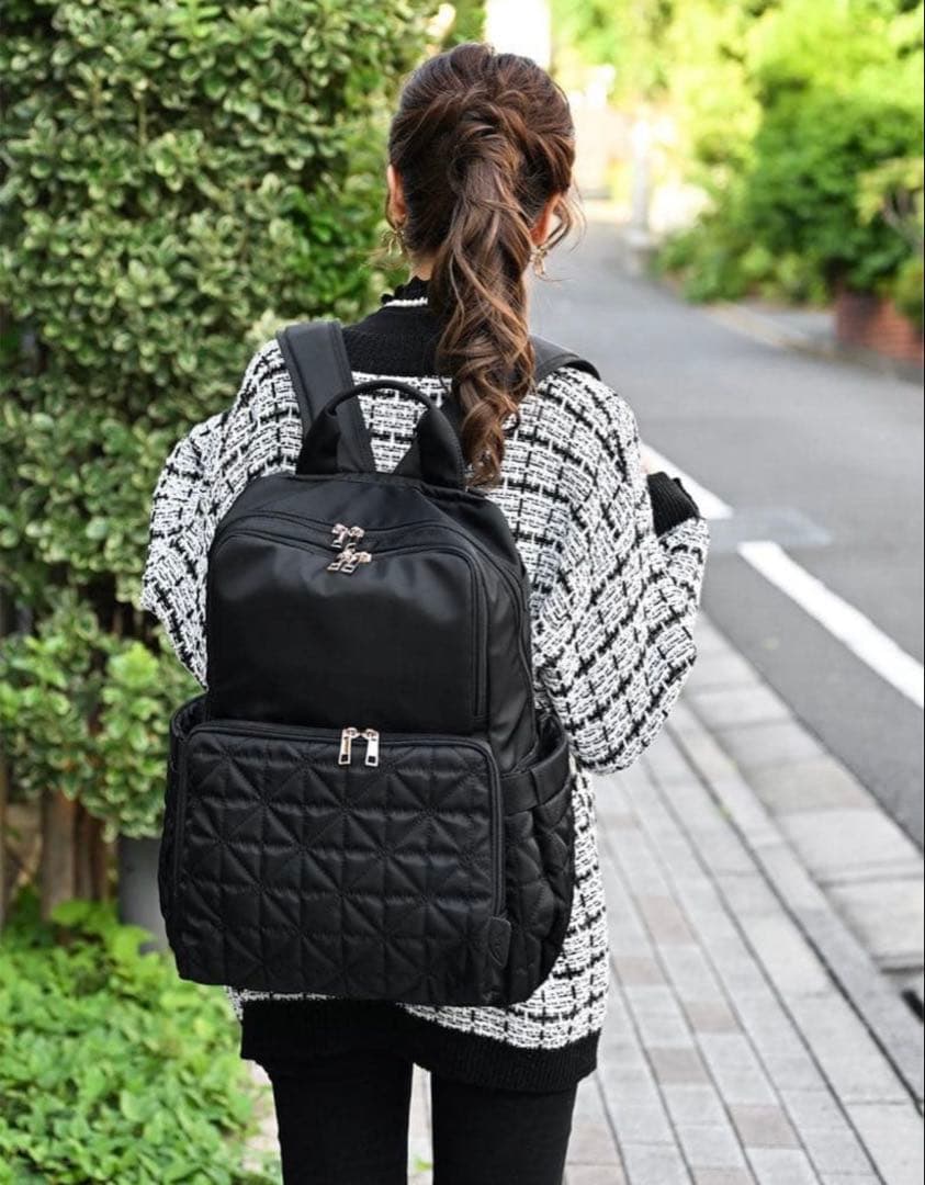 【新品未使用】しまむら　 MUMU 多機能リュック　マザーズリュック　ブラック