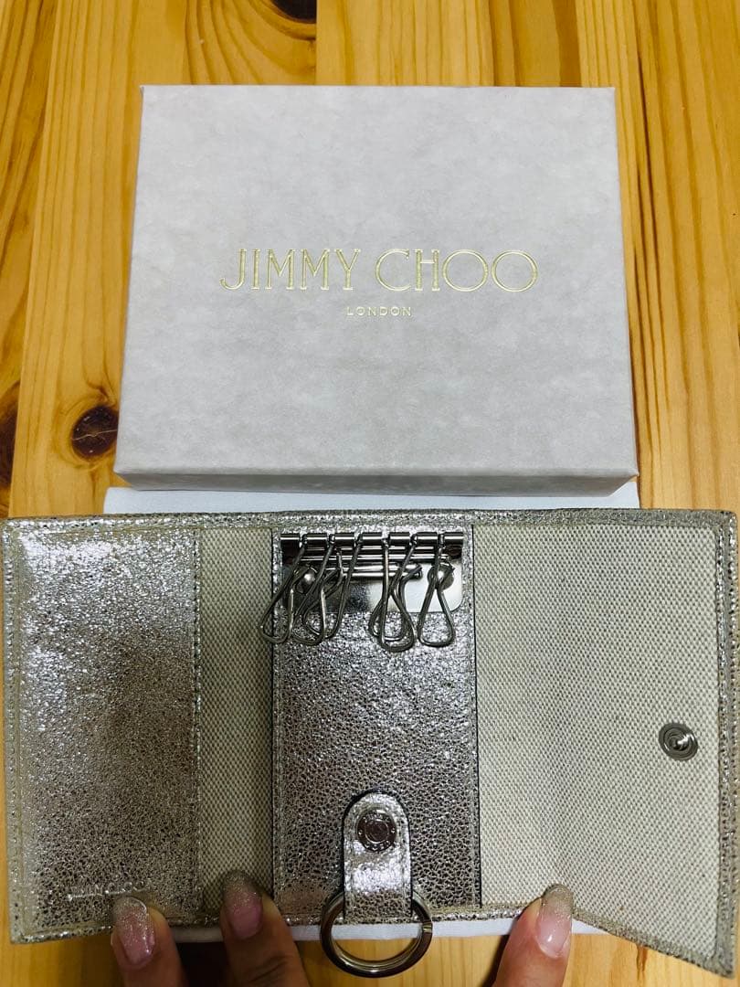 JIMMY CHOO シルバー キーケース