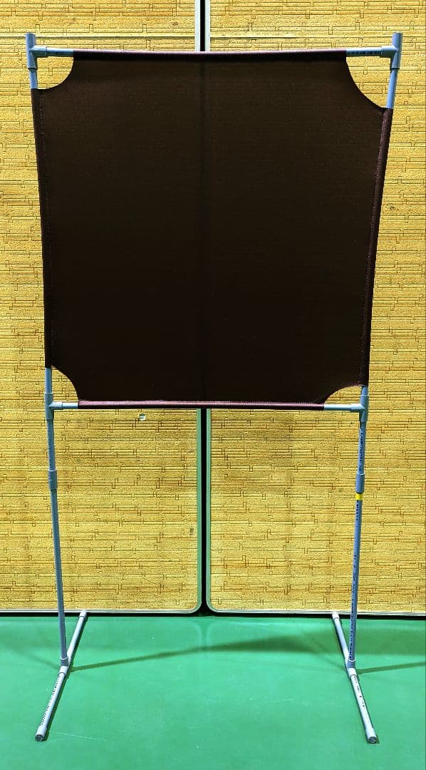 チューブ追加＆茶色 サーブ練習できる壁打ち無音布(むおんふ)静かにレシーブ