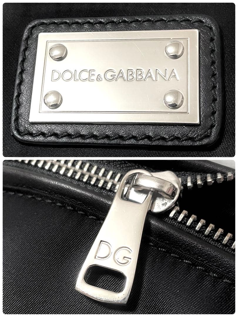 【美品】DOLCE&GABBANA ウエストポーチ ボディバッグ ナイロン