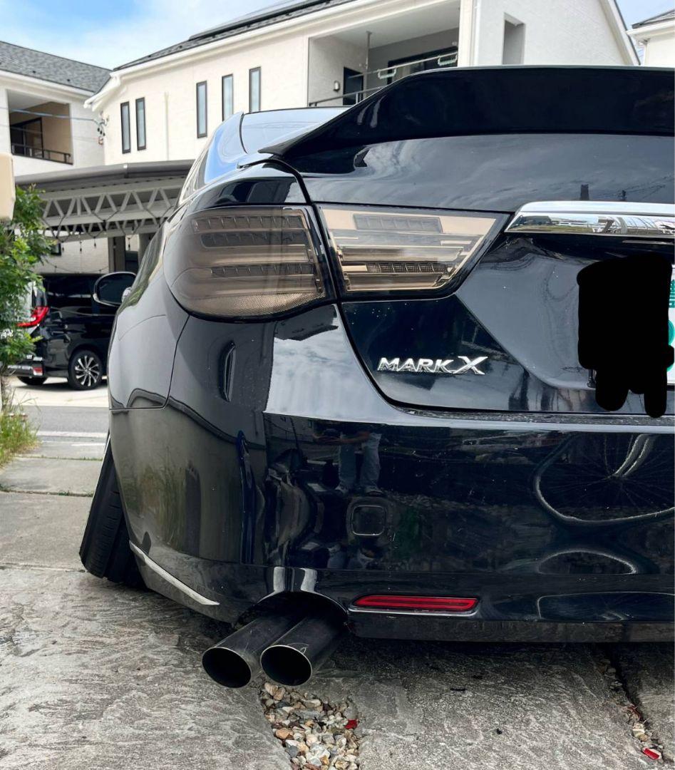 130系マークXワンオフストレートマフラー！リアピース左出し！ - メルカリ