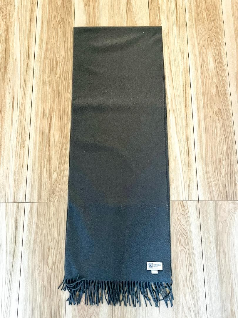 美品 Johnstons of Elgin カシミヤ100ストール 190×70