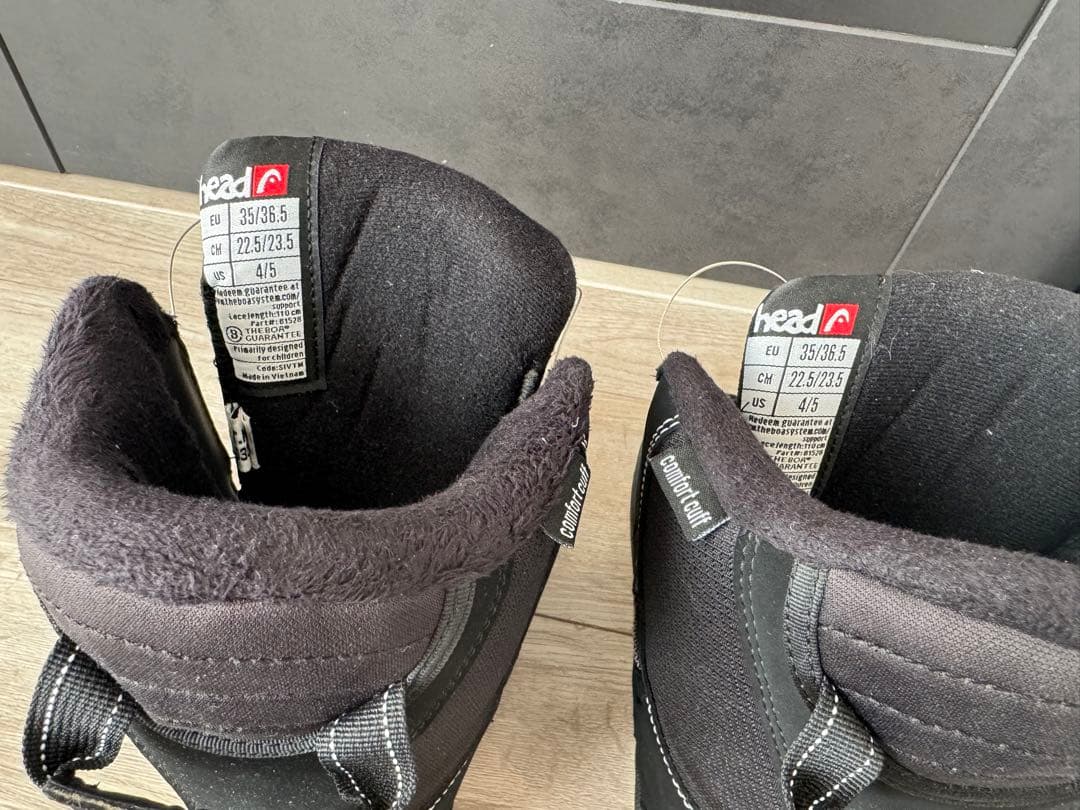 最終値下げhead 子ども用スノーボードブーツ 22.5/23.5cm ブラック