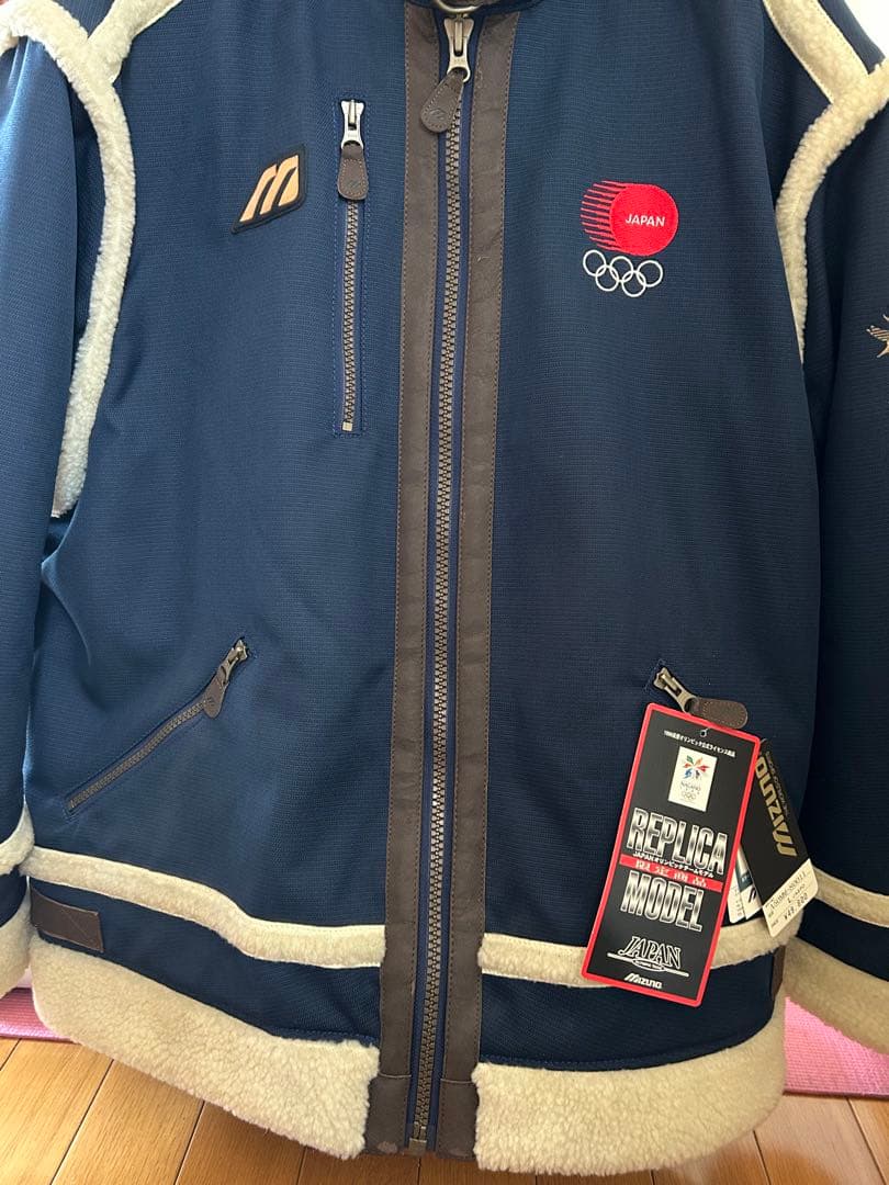 MIZUNO サイズL冬季長野オリンピックジャケット ネイビー